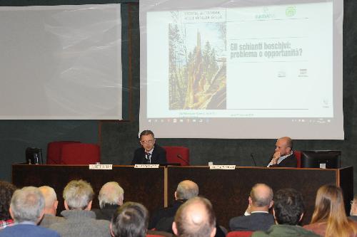 L'intervento dell'assessore FVG alle Risorse forestali, Stefano Zannier, al convegno di Amaro